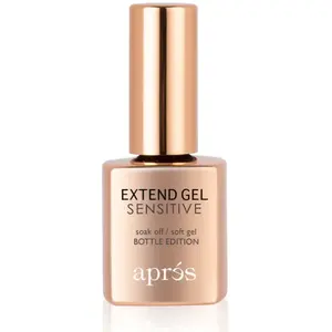 APRES NAIL Gel Costruttore 15ML in Flacone Oro Rosa Sensibile, Prodotto per Estensione Unghie - Product Image 1