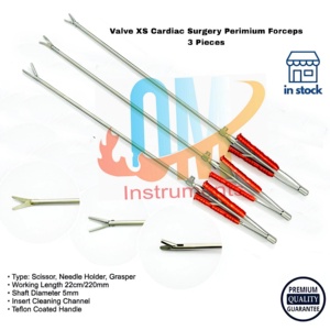 <b>Valve</b> XS Cardiac Surgery <b>Needle</b> Holder Set 3 Pcs Instruments Manual Medical Grade Stainless Steel Reusable Autoclavable CE ISO - Product Image 2