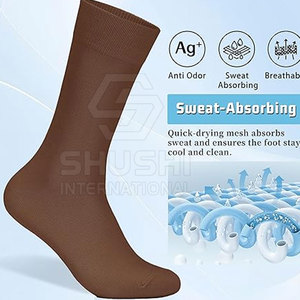Chaussettes décontractées d'automne pour hommes confortables coton de haute qualité mode respirant 2 orteils équipage personnalisable - Product Image 3