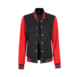 Nouvelle veste universitaire en laine et cuir de style vintage pour hommes, taille XS, motif solide avec fermeture à glissière de service OEM pour la saison printanière - Product Image 3