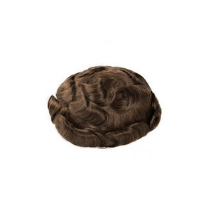 Perruque naturelle droite de qualité supérieure en cheveux humains vierges indiens à 100 %, ultra-fine, pour base en dentelle PU, tissage pour homme, meilleur toupet - Product Image 5