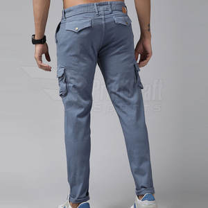 กางเกงคาร์โก้ผู้ชายสำหรับใช้งานกลางแจ้ง สีพื้น กางเกงคาร์โก้ผู้ชายขายดีที่สุด - Product Image 3