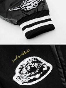 Chaqueta de béisbol de diseño superior para hombre de talla grande Oem bordado especial chaqueta de bombardero Varsity personalizada chaqueta Varsity de buena calidad - Product Image 3