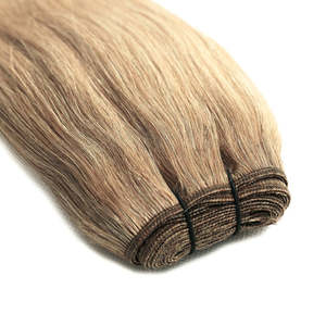 Extensions de cheveux russes Remy avec trame invisible # 16 Blondes Naturelles Lisses - Product Image 4
