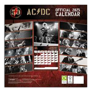 Calendario Promocional AC/DC 2025 para Uso Laboral y Doméstico - Product Image 4