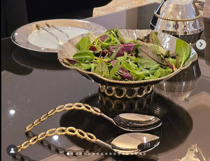 Luxury Stainless Steel Gold And Silver <b>Metal</b> Decorative <b>Bowl</b> with Shiny Polished Flower Shape Design By Indian Factory - Product Image 5