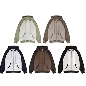 เสื้อฮู้ดแบบสวมศีรษะสำหรับผู้ชายขนาด320กรัมเสื้อฮู้ดดี้แบบปกติไหล่ตกน้ำหนักมากสำหรับฤดูหนาวลายสีพื้นแบบกำหนดเอง - Product Image 1