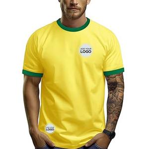 Mens T Shirt Crew Neck Soft Fitted Ringer Tee Vintage Ringer Tee T Shirt - Product Image 1