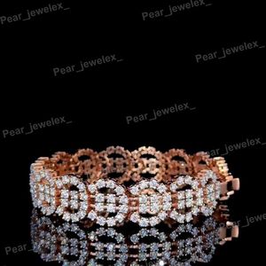 Pulsera de Diamantes Moissanite VVS, Lujosa Cadena de Plata de Ley 925 con Incrustaciones de Diamantes, Estilo Hip Hop, Unisex, para Fiestas - Product Image 2