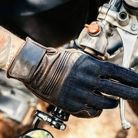 Gants de moto en cuir Alpha Racing pour sports de plein air, respirants, anti-choc, compatibles avec les écrans tactiles, paume antidérapante