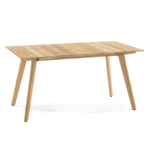Ensemble de table à manger en teck avec chaises de salle à manger pour mobilier d'extérieur - Product Image 3