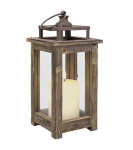 Rustic Wood and Glass <b>Candle</b> <b>Lantern</b> Manufacturer and Exporter Antique Design Mango Wood and Glass <b>Candle</b> <b>Lantern</b> - Product Image 1