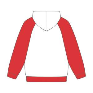 Concienciación sobre el autismo Corazón Rompecabezas Chenille Bordado Blanco Mangas raglán Sudadera con capucha Unisex Sudadera de lana de algodón - Product Image 3