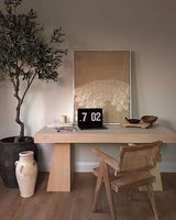 Woodyoulike – Table Modulable et Extensible en Bois d'Orme Recyclé Massif, Pliante, Pivotante, avec Pieds Arqués, Style Contemporain et Moderne