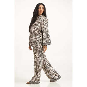 Pantalones de Corte Regular WM-COD-SS25-363B con Decoración Estampada - Product Image 1