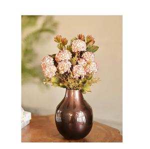 Florero de Metal de calidad superior, decoración dorada, decoración del hogar, jarrón alto de hierro de Metal para arreglos florales - Product Image 2