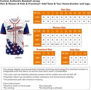 Maillots de baseball personnalisés de haute qualité, unisexes, impression par sublimation, tissu respirant à séchage rapide, maille légère en polyester, été - Product Image 5