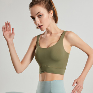 OEM Beautiful Breathable High Support Recycled Sports <b>Underwear</b> <b>Pull</b>-Up Running Fitness Tops Suspenders Women Yoga Bras - Product Image 6