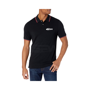 Polos de manga corta de verano unisex al por mayor, pantalones cortos de punto de algodón con logotipo personalizado y estampado sólido, polos de talla grande para hombre - Product Image 1