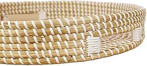 Stylish Eco-Friendly Vietnam Handwoven Round Seagrass <b>Storage</b> <b>Basket</b> Hot Trendy for Home Decor and Serving - Product Image 2