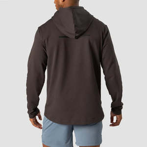 Logotipo bordado personalizado diferentes colores personalizado térmico hombres sudaderas con capucha Streetwear pulóver hombres sudaderas con capucha para la venta - Product Image 2