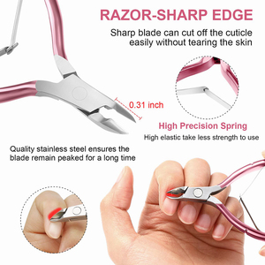 Wholesale Manicure Pedicure <b>Nail</b> Art Nippers 0.31 Inch Razor Sharp Curved Blade Cuticle Nipper <b>for</b> Baby's Fingers Beauty Salon - Product Image 6