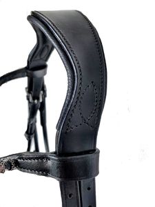 Bride à langer en cuir de cheval de qualité supérieure avec muserolle demi-ronde pour débarrasser les chevaux à un prix abordable - Product Image 5