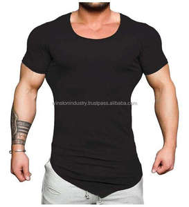 Venta al por mayor personalizado 100% algodón/bambú/fibra hombres camisetas lisas estilos casuales su marca logotipo sublimación impresión hombres camiseta - Product Image 3