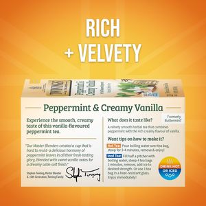 Té de Hierbas Twinings de Menta y Vainilla Cremosa, Bolsitas Individuales, 20 Unidades (Paquete de 6), 120 Bolsitas de Té - Product Image 6