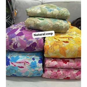 Crêpe Nature Pure Viscose avec impression de position et travail de codage | Frais d'expédition supplémentaires - Product Image 1