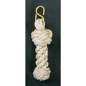 Handmade Cotton Nautical Bell Rope Heavy-Duty Brass Shackle Handwoven Coastal Design for Ship Wall-Made in India - Product Image 3