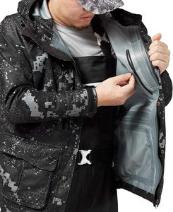 Trajes de Caza para Hombre, Cálidos para Invierno, con Camuflaje Digital Naranja Bosque, Totalmente Transpirables y Aislados - Product Image 4