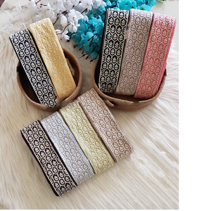 ผ้าลูกไม้ลายดอกไม้ปักสีในฤดูใบไม้ผลิและฤดูร้อนความกว้าง2นิ้วเหมาะสำหรับการขายต่อโดยการตัดแต่งซัพพลายเออร์ - Product Image 1