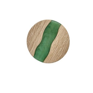 Creative Look Round Acacia Wood and Resin <b>Coasters</b> <b>Set</b> of 4 Tea Coffee Drinks Resin Wood <b>Coaster</b> <b>Set</b> for Hot Selling - Product Image 2