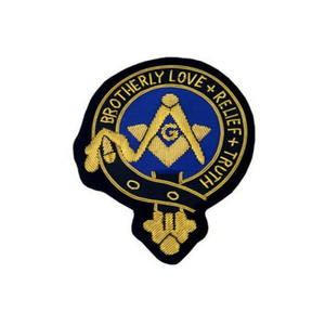 Badge de tablier mason fait à la main et en fil de fer, Badge de broderie personnalisé le plus exigeant, directement de l'usine - Product Image 3