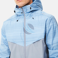 Survêtement coupe-vent léger en nylon pour homme, imprimé, respirant, à capuche, grande taille, écologique, le plus vendu