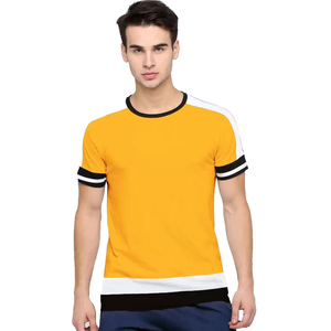 Camiseta de algodón 100% para hombre Camiseta de fitness de talla grande de manga corta con cuello redondo de alta calidad disponible en diferentes colores - Product Image 3