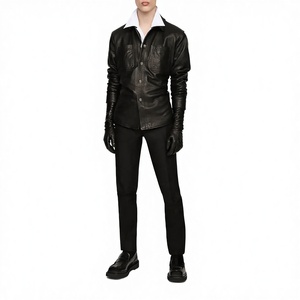 Buy Leather Jacket No Collar 12k+ | Alibaba.com