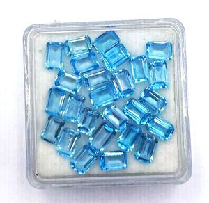 3x5mm Topacio Azul suizo Octágono corte piedras preciosas sueltas Topacio Azul Natural cuentas de piedra facetada para la fabricación de colgantes de joyería al por mayor - Product Image 5