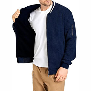 Los mejores diseños High Street Style Bomber chaquetas para hombres 100% Ropa de invierno transpirable y de secado rápido con chaqueta de servicio OEM para hombres - Product Image 3