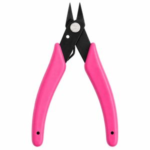 Chisel Nose Pliers White Handle Flat Jaw Precision Jewelry Tool <b>Wire</b> Shaping Bending Tool Professional <b>Craft</b> Hand Tool - Product Image 2