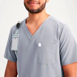 Uniformes Médicos Personalizados al por Mayor con Logotipo, Conjuntos de Uniformes Quirúrgicos Elásticos para Enfermeros, Trajes de Hospital para Hombres - Product Image 5