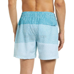 กางเกงว่ายน้ำผู้ชายสีพื้นลำลองเอวกลาง บริการ OEM ระบายอากาศ แห้งเร็ว สไตล์สตรีทแวร์ - Product Image 2