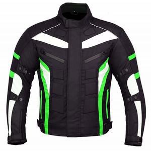 Chaqueta de moto de carreras para hombre de lona 100% de alta calidad al por mayor con cuello levantado diseñada para montar y competir - Product Image 2