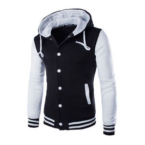 2024 personnalisé hommes à capuche Letterman vestes de haute qualité décontracté haute rue Style col montant à manches longues université veste d'hiver - Product Image 4