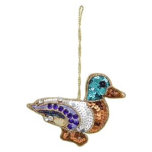 Gland suspendu en zari avec tissu en soie et pierres pour vêtements de créateurs et accessoires de mode | Décoration festive en zari - Product Image 3