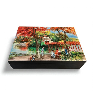 Boîtes de laque faites à la main de vente chaude boîte laquée grand prix laque pour souvenir de décoration intérieure - Product Image 2