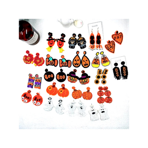 Wholesale Gold Plated Skull Stud <b>Earrings</b> with Pearl Geometric Pattern for <b>Halloween</b> Christmas Anniversaries! Buy Now! - Product Image 3