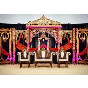 Boda exquisito diseñado Bollywood escenario Grand Mahajara boda escenario conjunto boda banquete salón gran escenario Decoración - Product Image 1