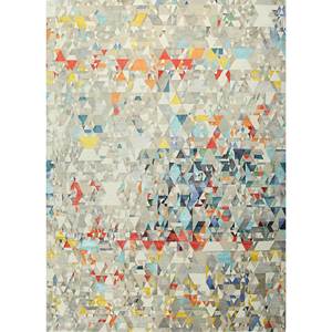 Alfombra Geométrica de Lana, Bambú y Seda Anudada a Mano, Teoría del Caos de Kavi, para Hogar, Rectangular 9x12, 10mm, para Dormitorio o Pasillo -Esk-461 - Product Image 1